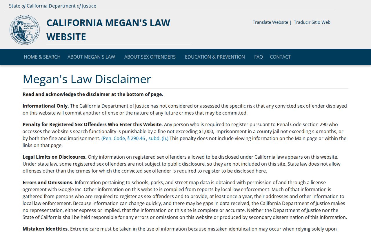 Norwalk people search California DOJ public safety lookup