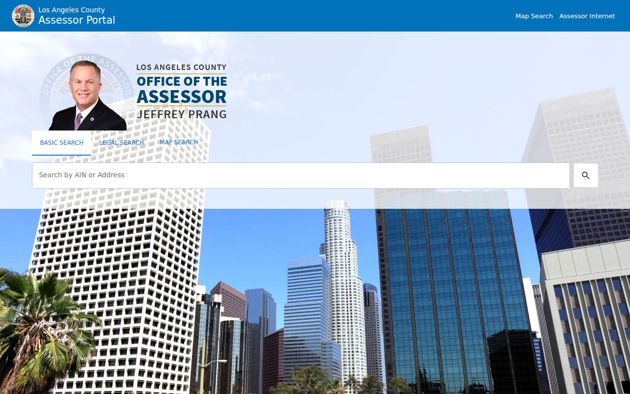 Norwalk public records search in the Los Angeles County Assessor portal